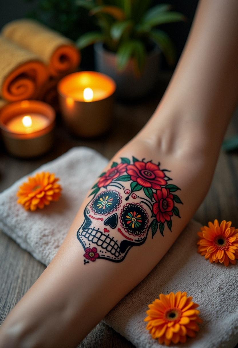 day of the dead tattoo