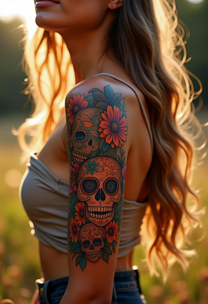 day of the dead tattoo