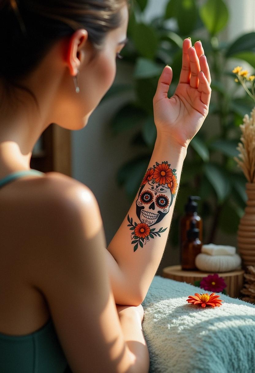 day of the dead tattoo