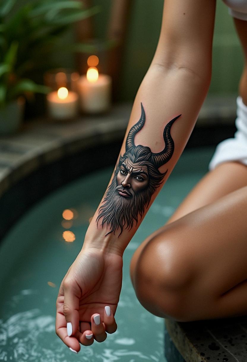 demon tattoo