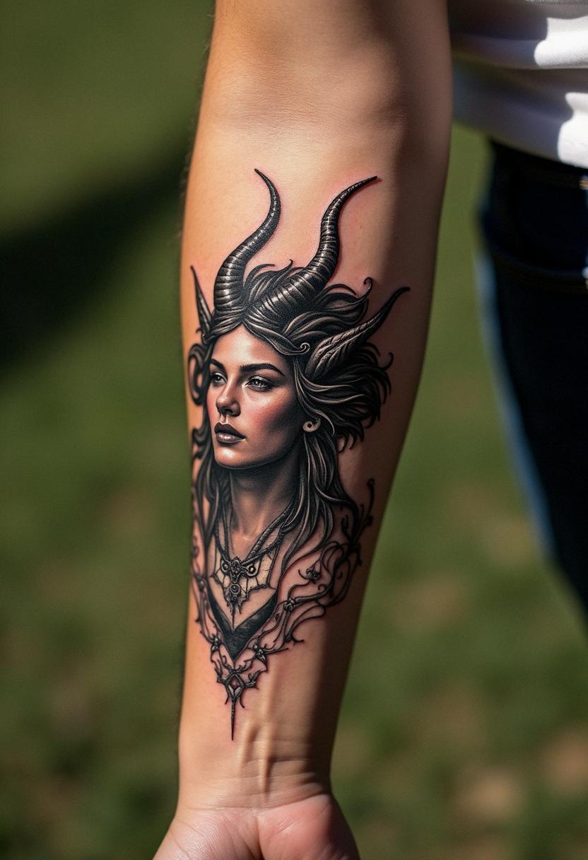 demon tattoo