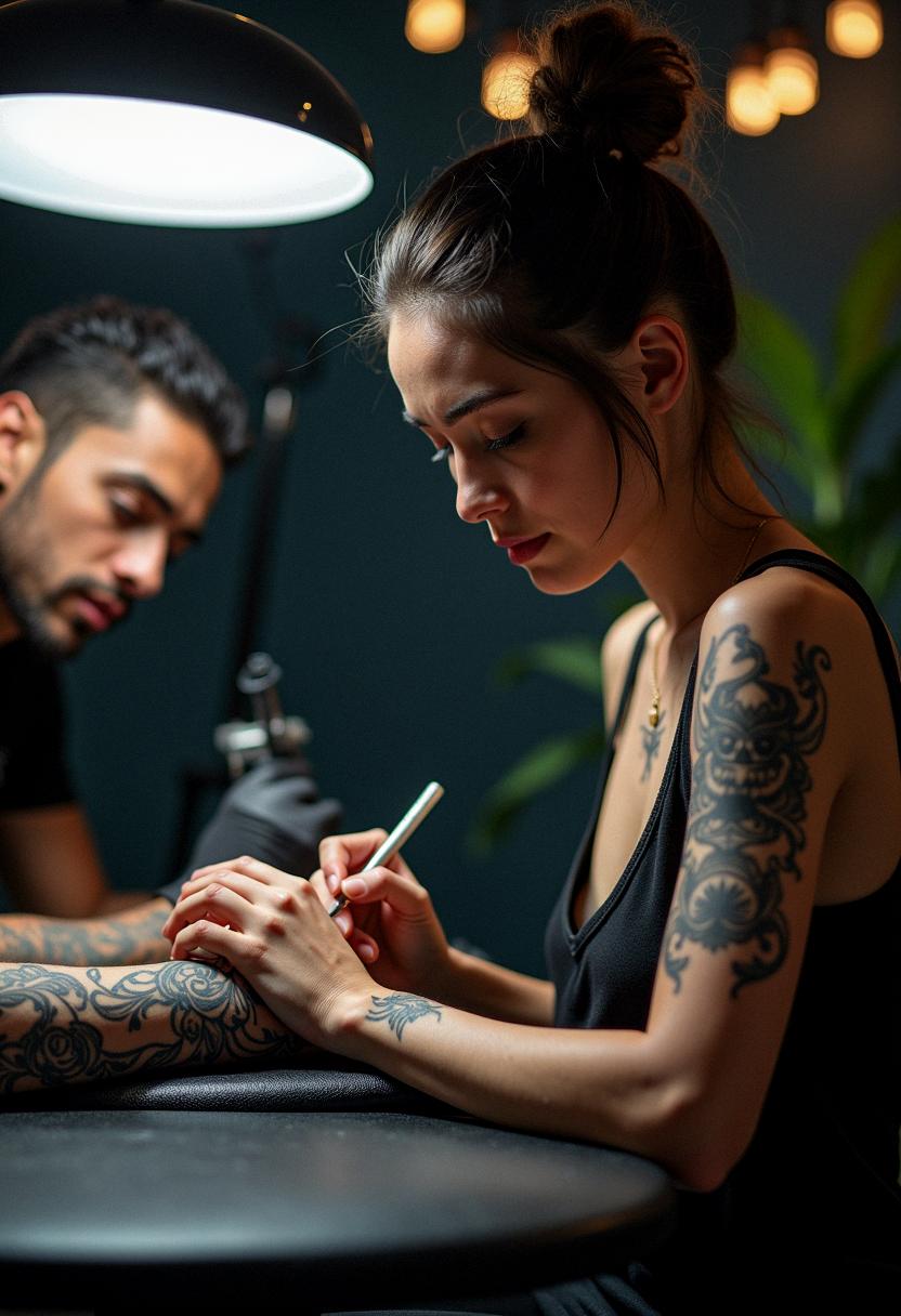 demon tattoo