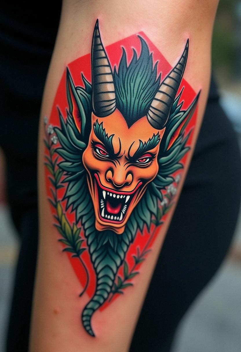 demon tattoo