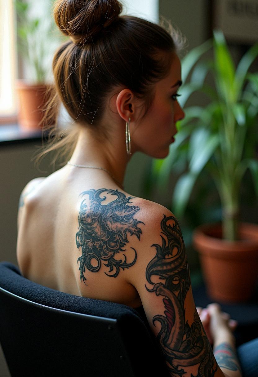demon tattoo