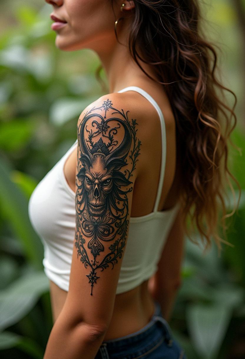 demon tattoo