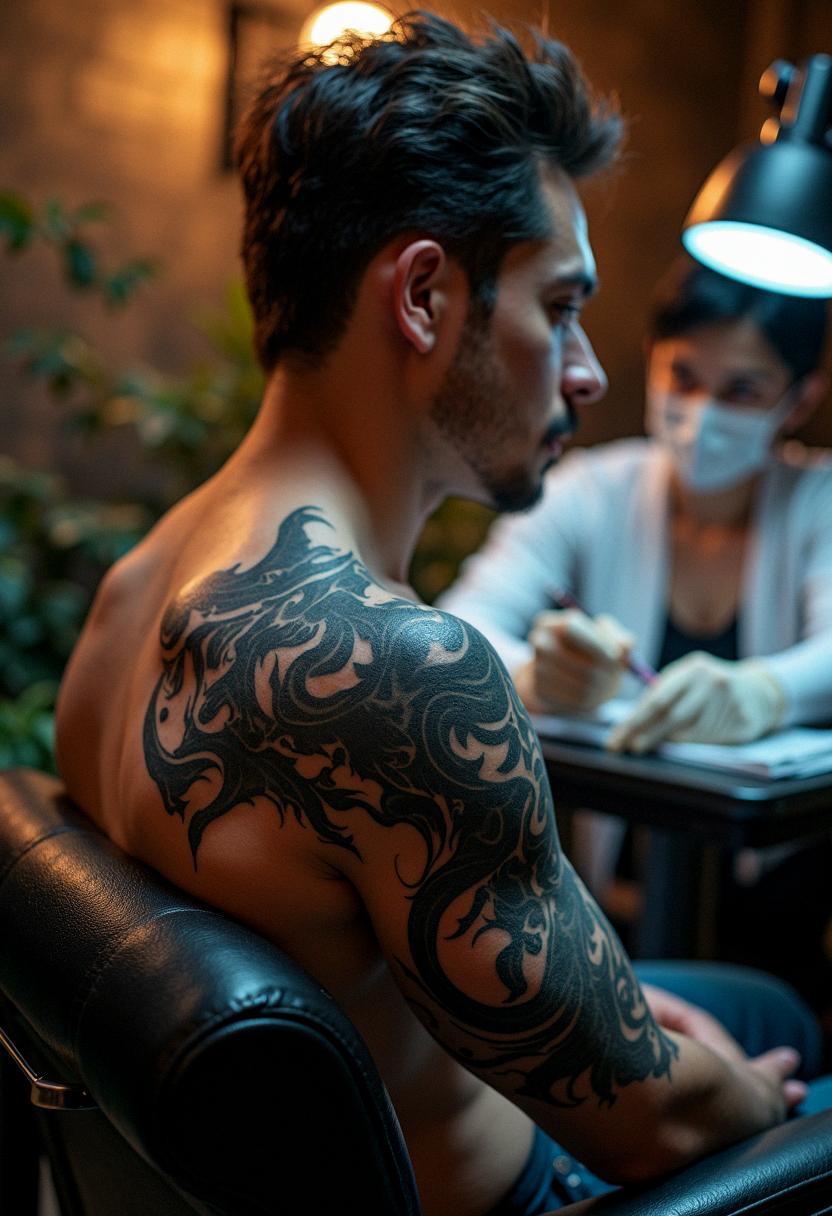 demon tattoo
