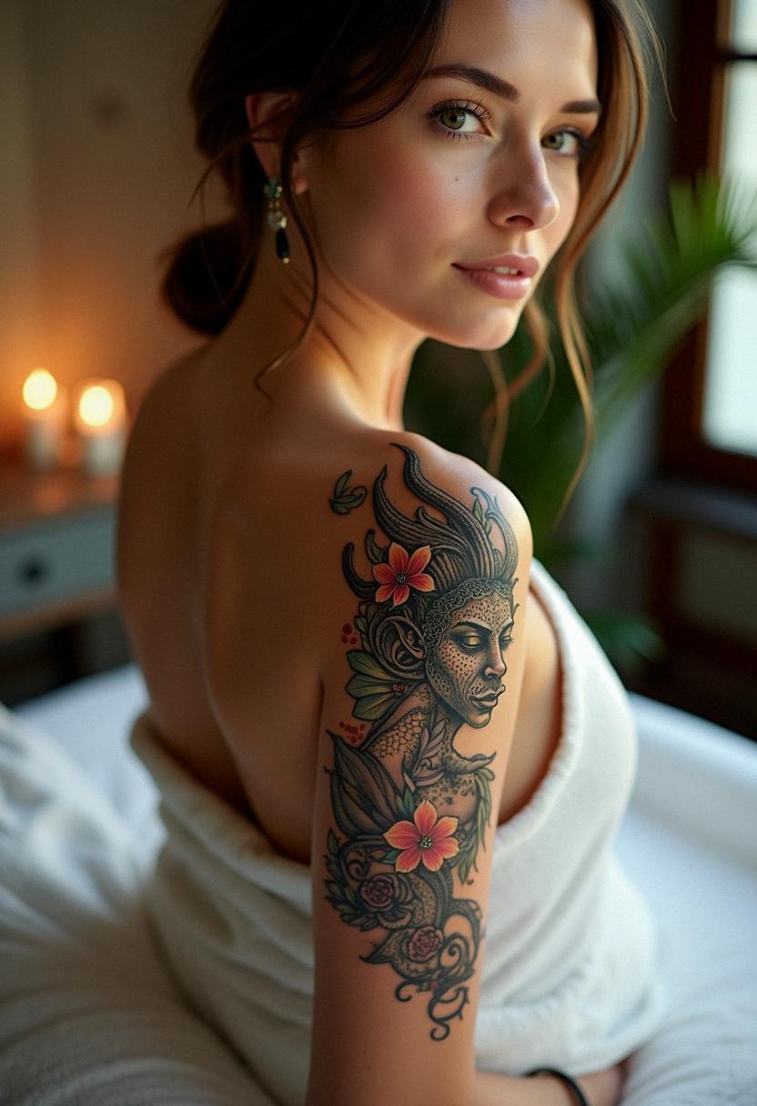 demon tattoo