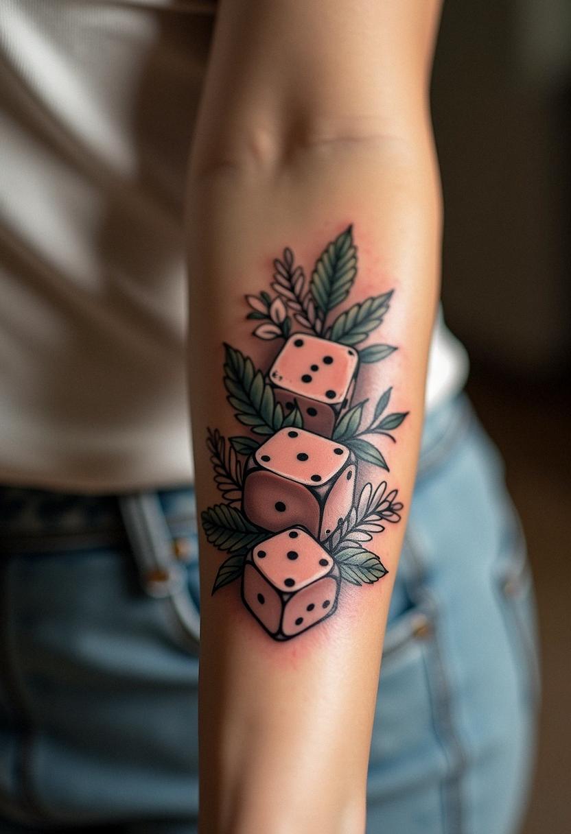 dice tattoo