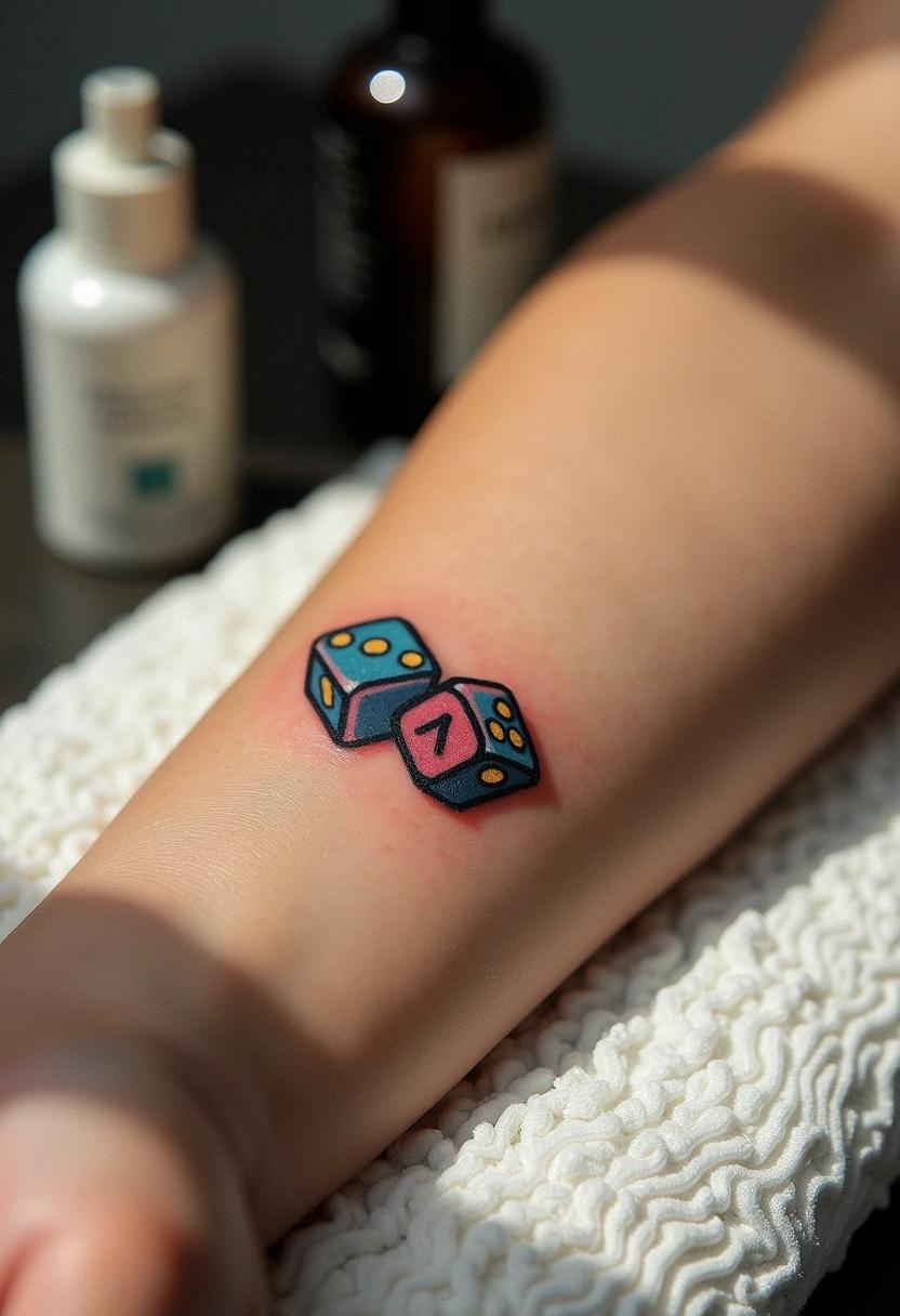dice tattoo