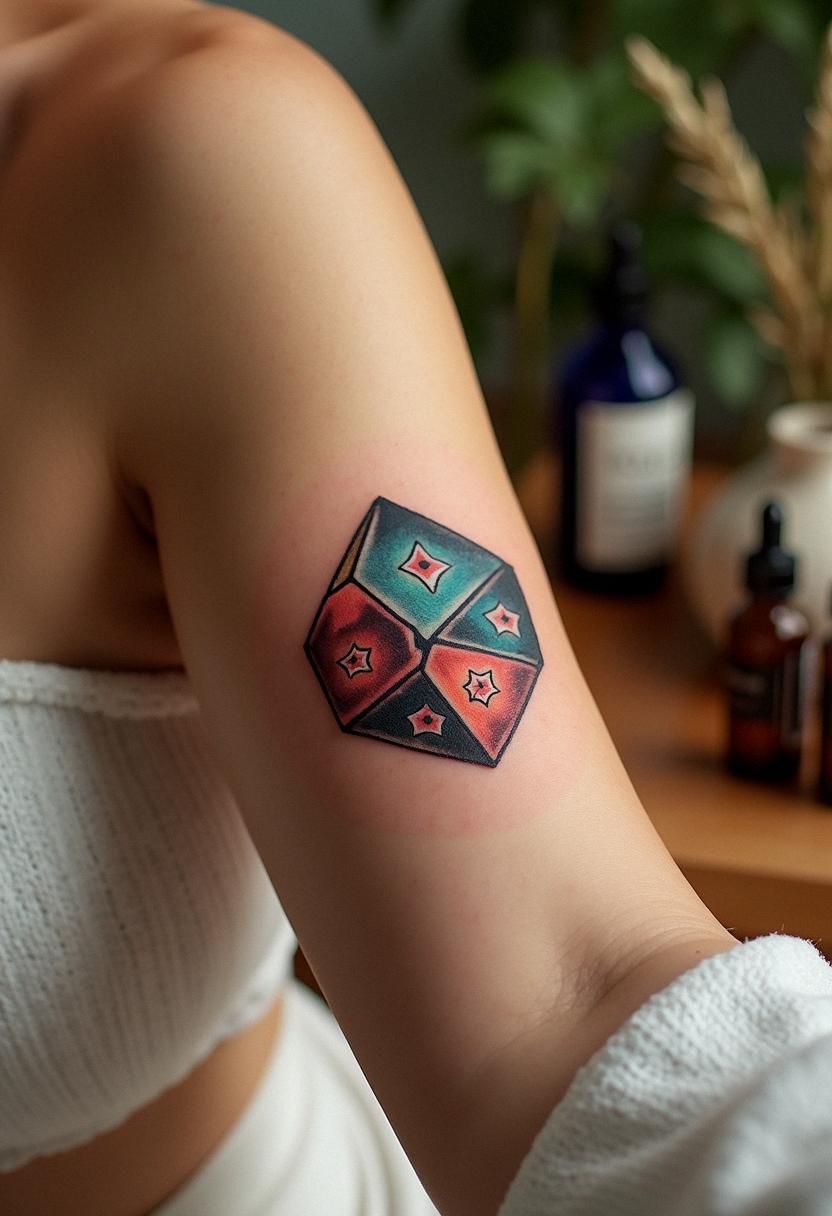 dice tattoo