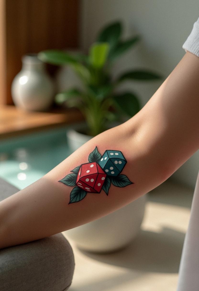 dice tattoo
