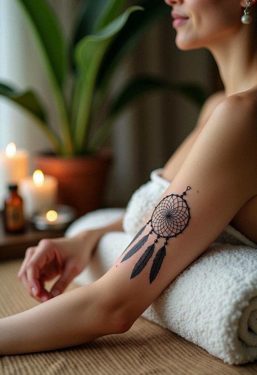 dream catcher tattoo