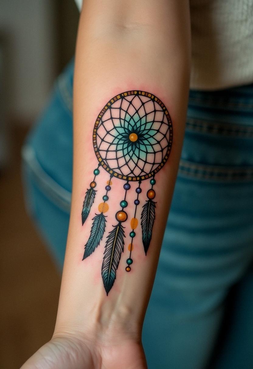dream catcher tattoo