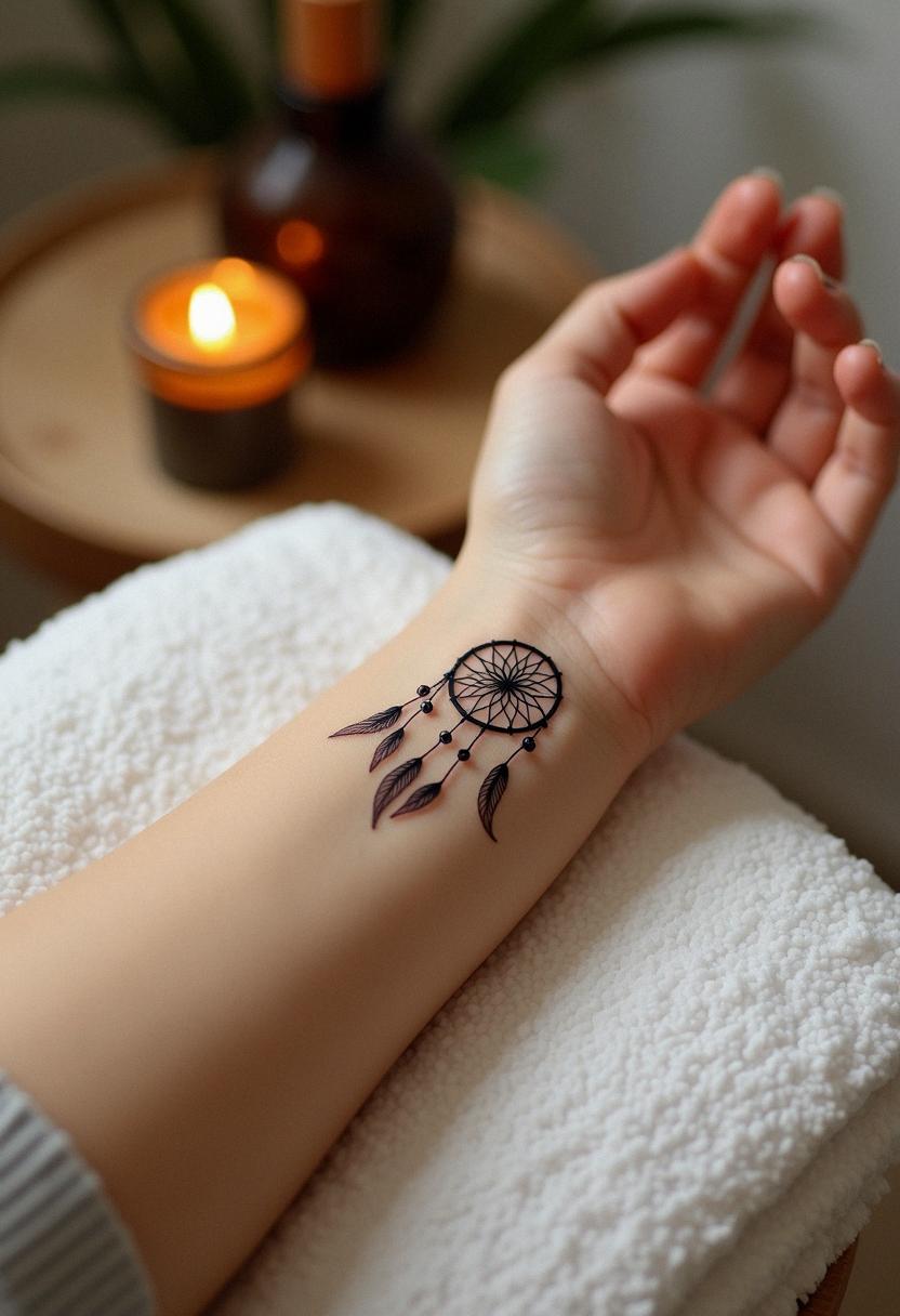 dream catcher tattoo