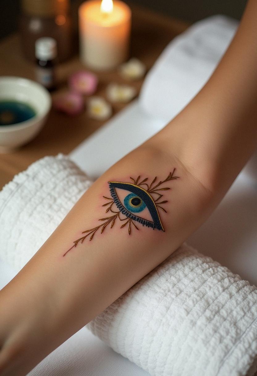 evil eye tattoo