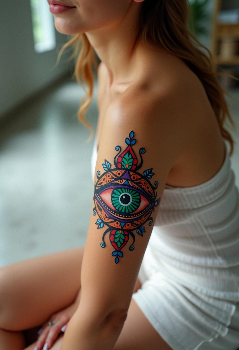 evil eye tattoo