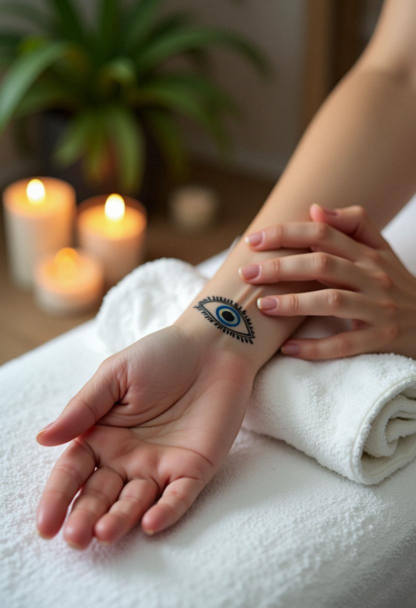 evil eye tattoo