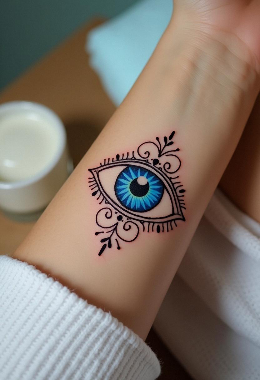 evil eye tattoo