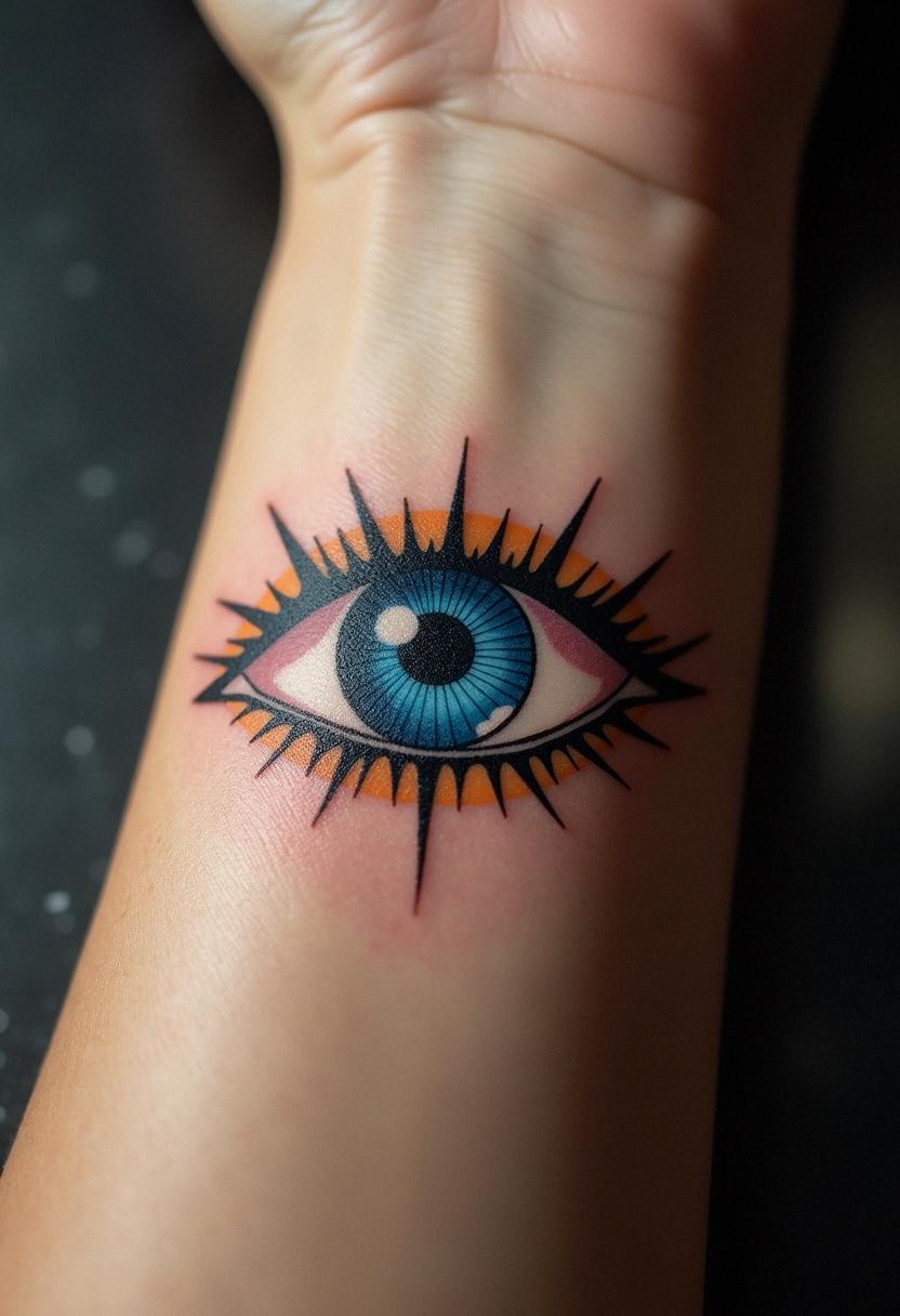 evil eye tattoo