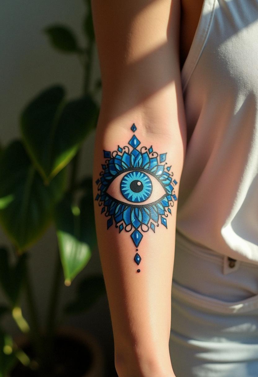 evil eye tattoo