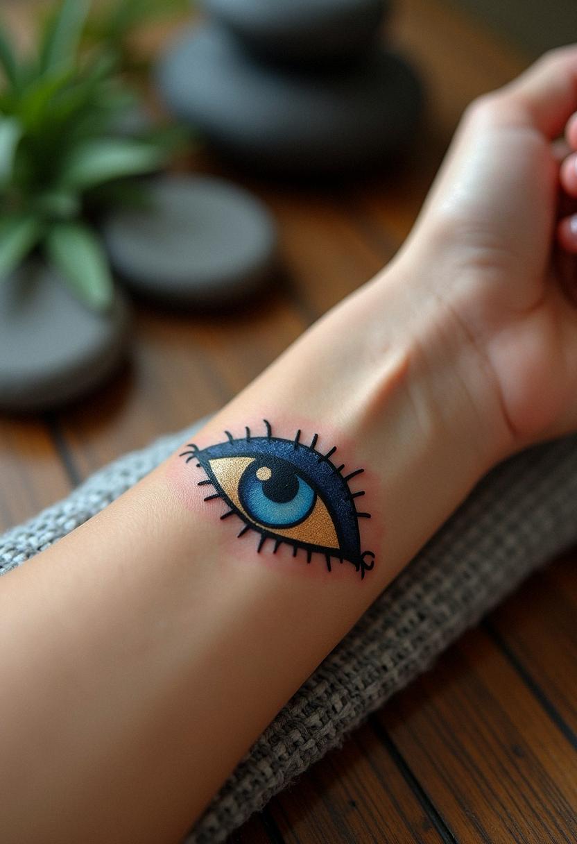 evil eye tattoo