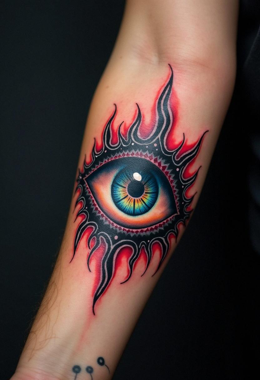 evil eyeball tattoo