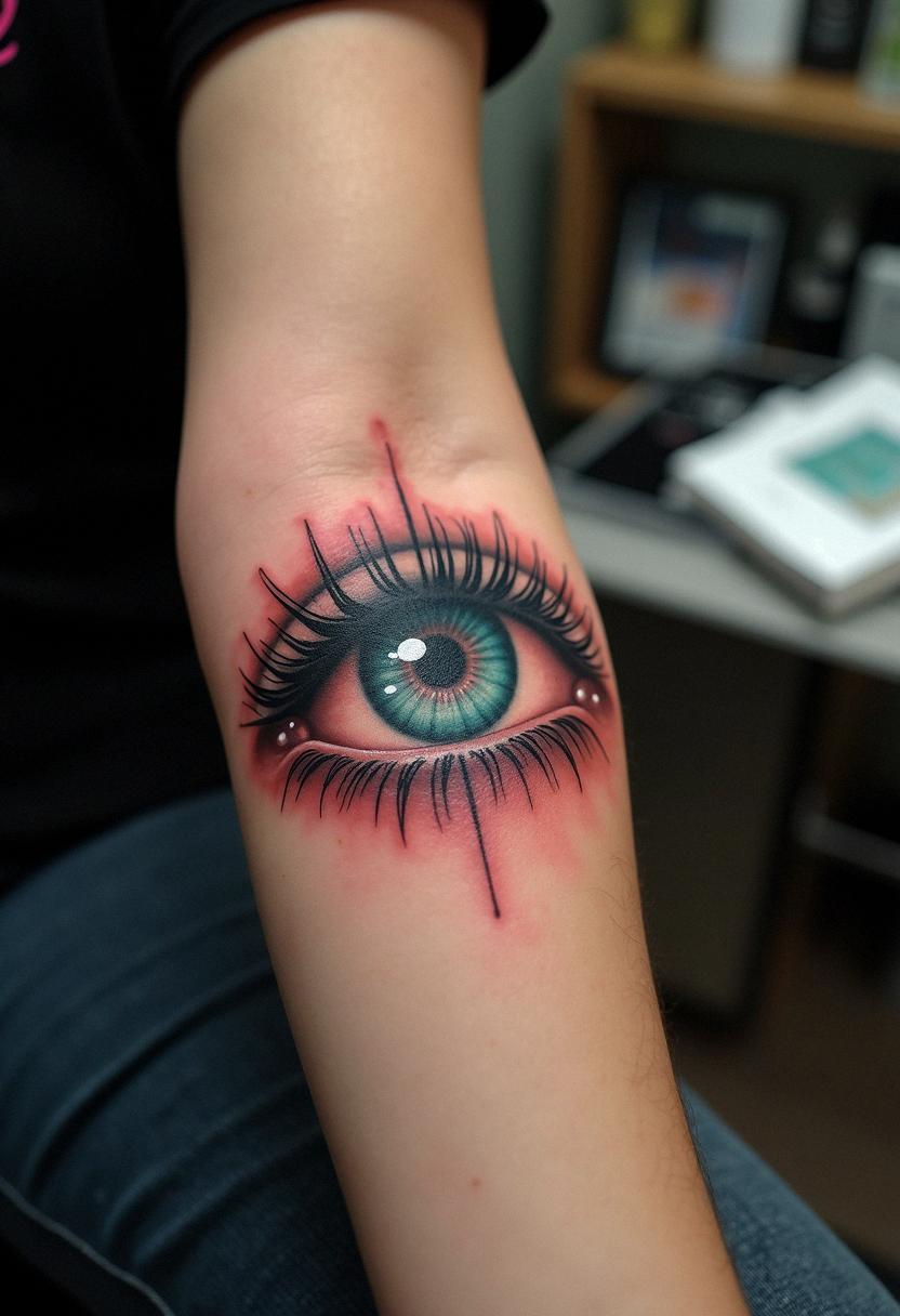 evil eyeball tattoo