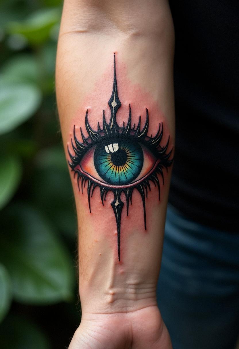 evil eyeball tattoo