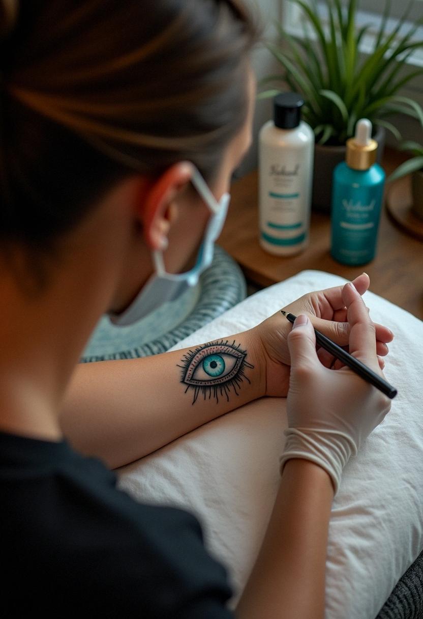 evil eyeball tattoo