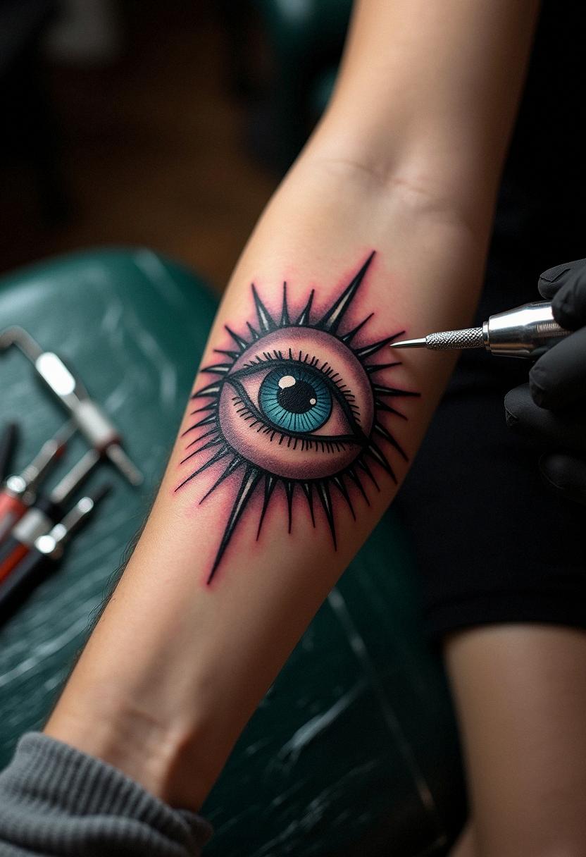 evil eyeball tattoo