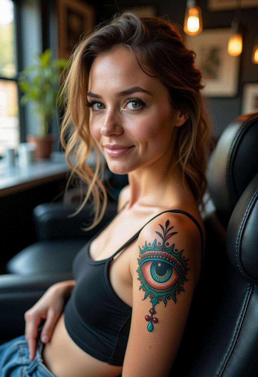 evil eyeball tattoo