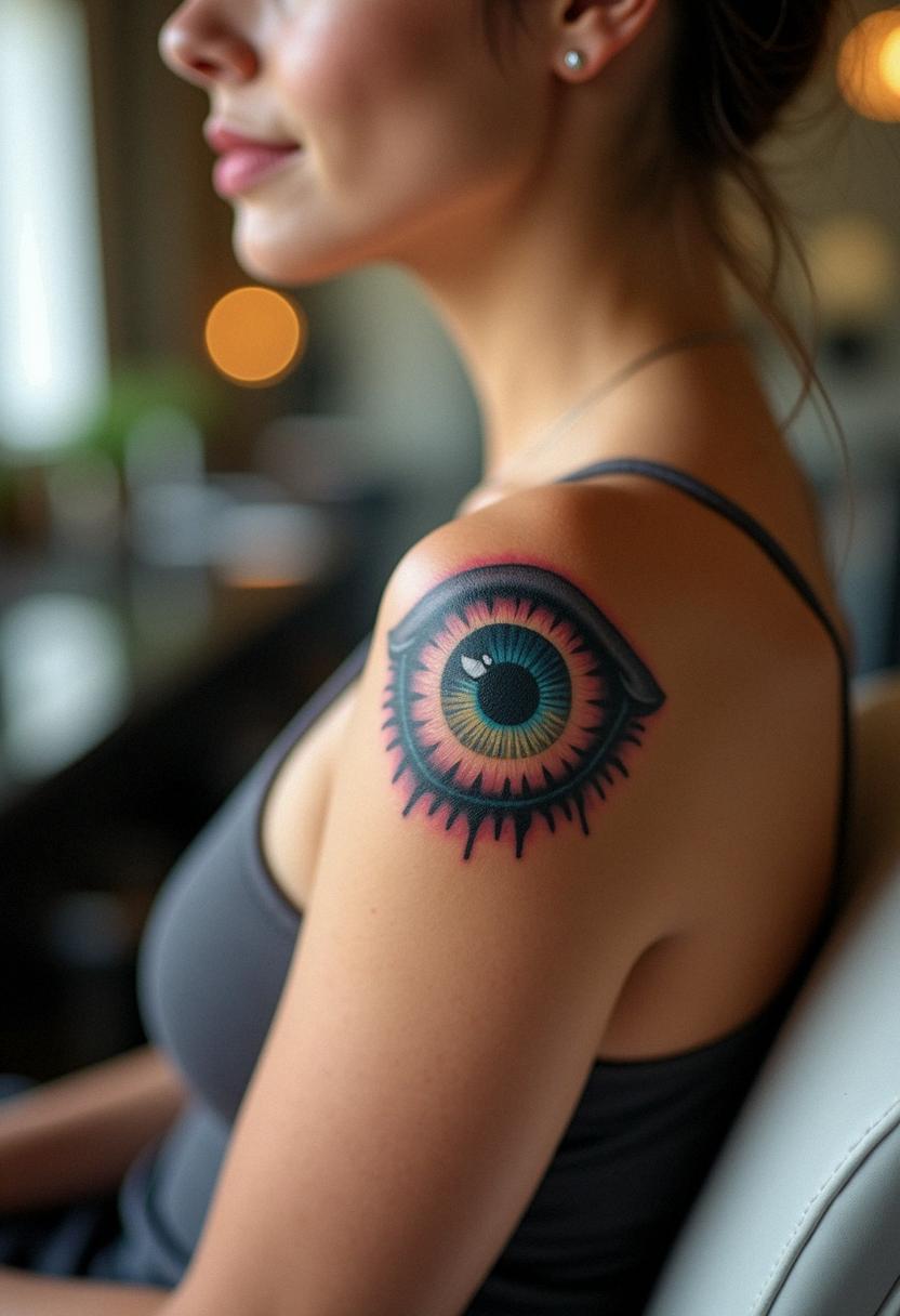 evil eyeball tattoo