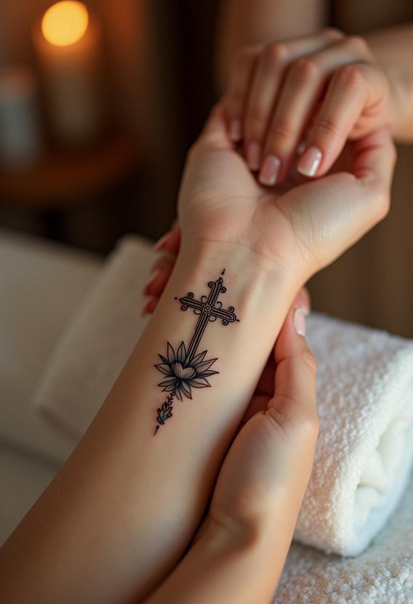 faith cross tattoo