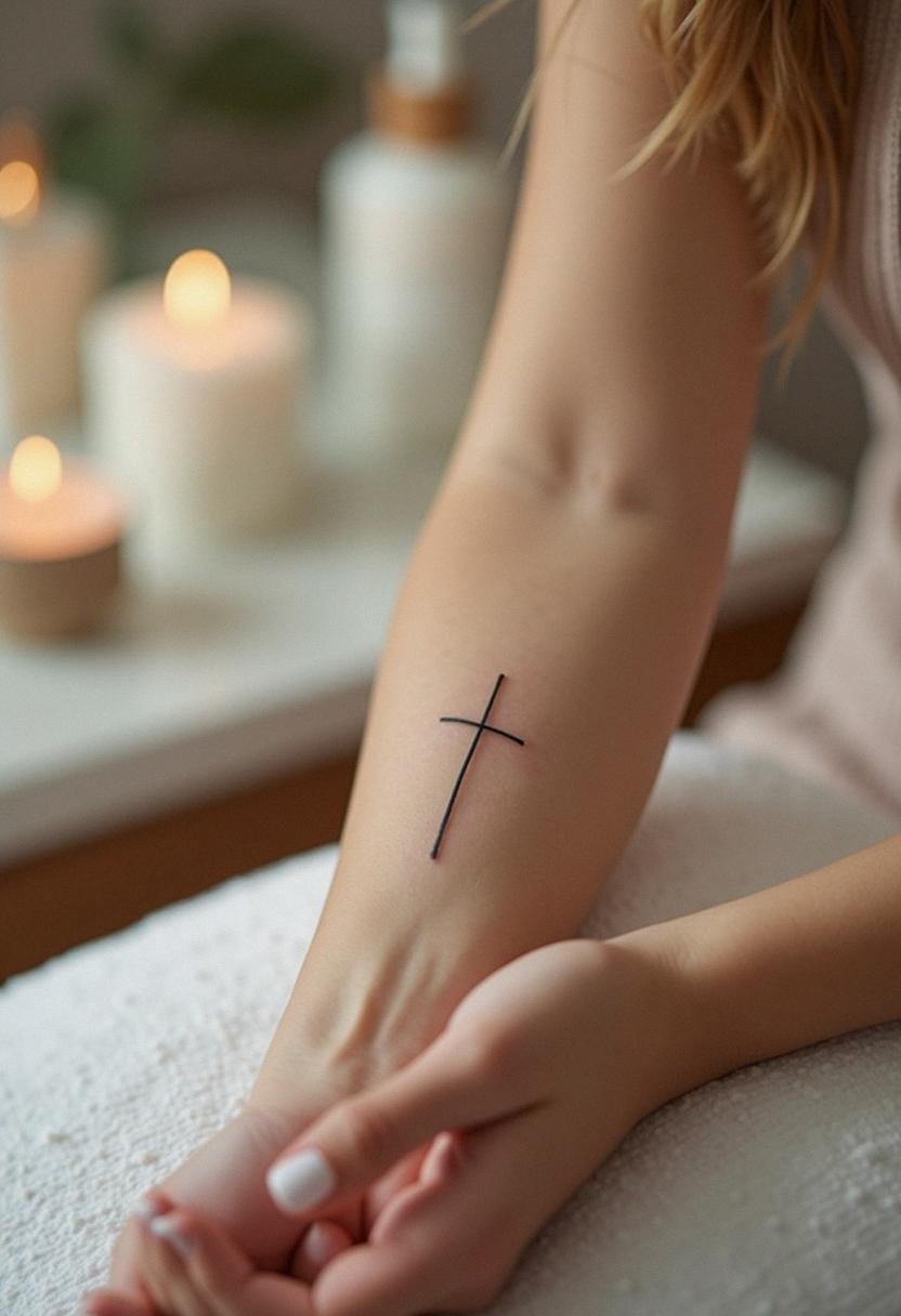 faith cross tattoo