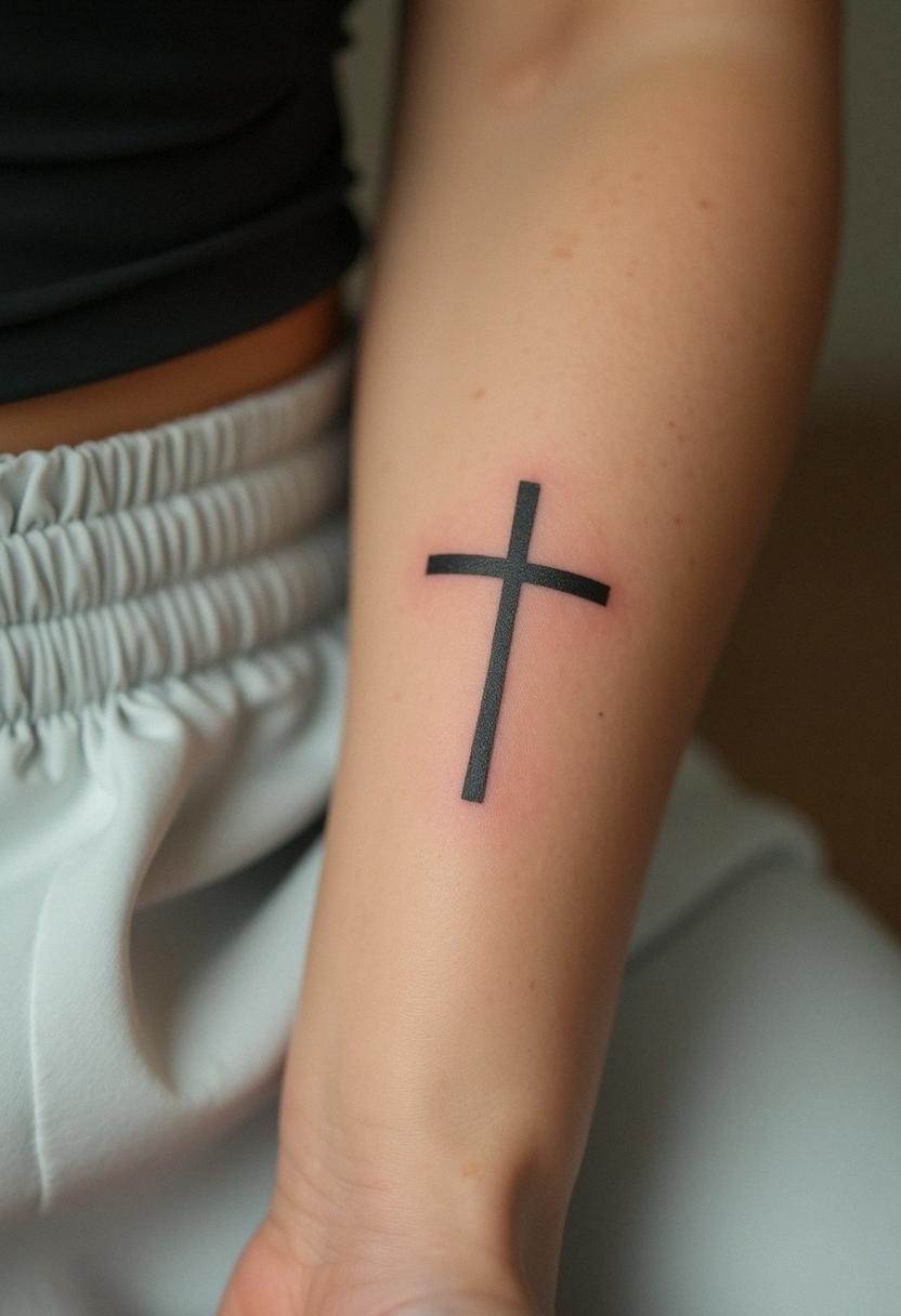 faith cross tattoo