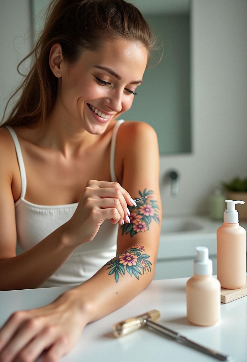 fake skin tattoo