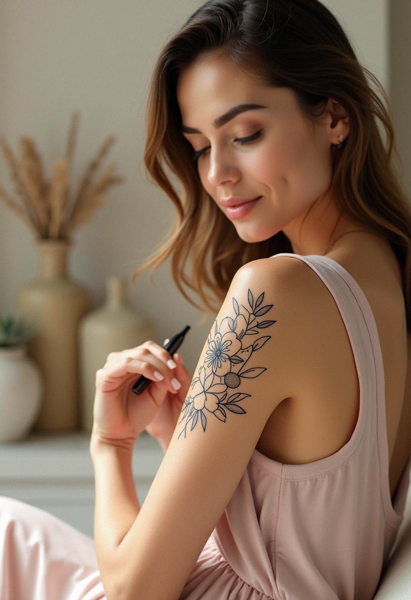 fake skin tattoo