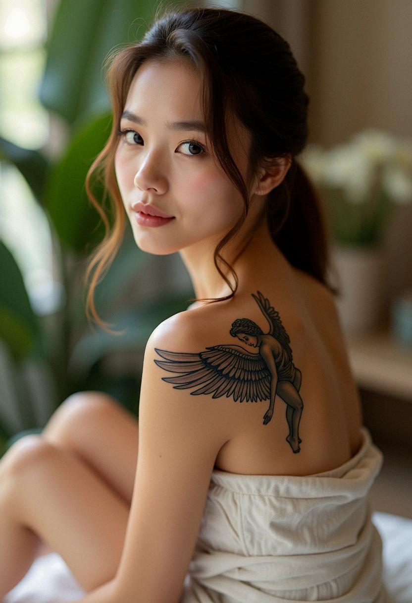 fallen angel tattoo