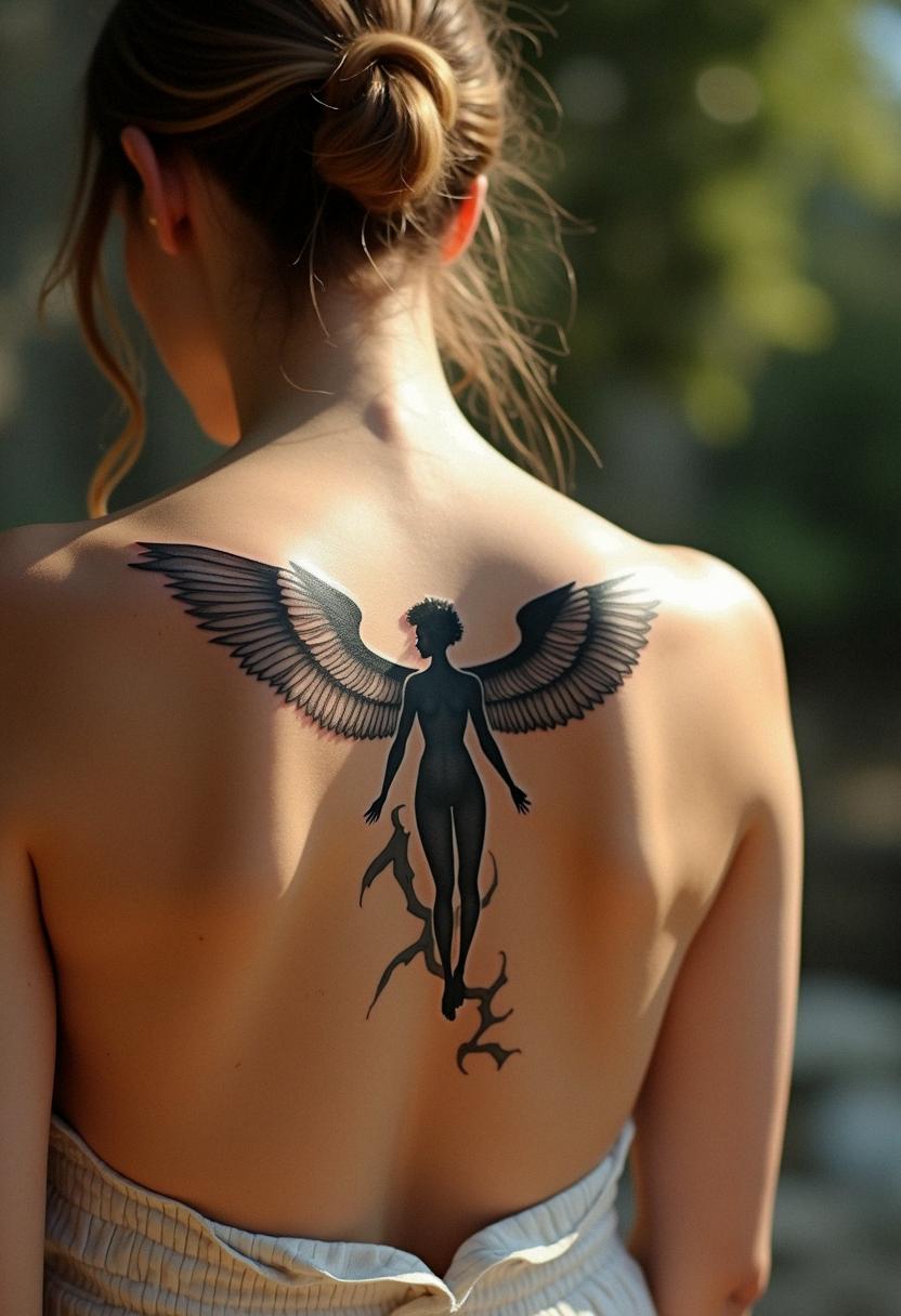 fallen angel tattoo
