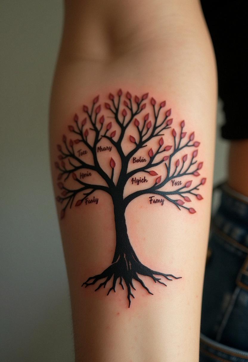 family tree tattoo