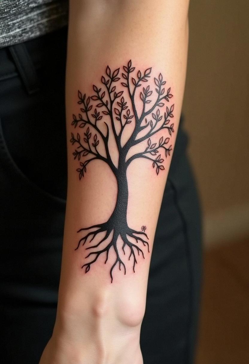 family tree tattoo