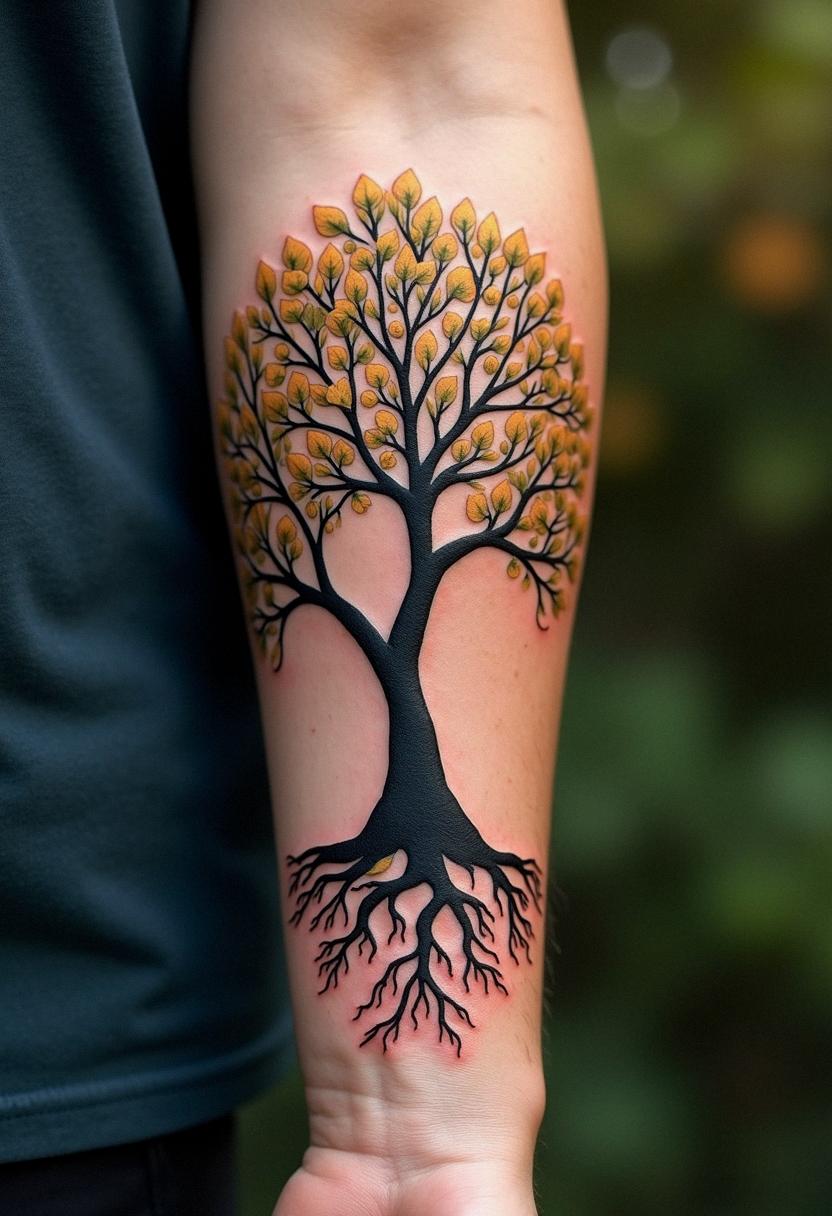 family tree tattoo