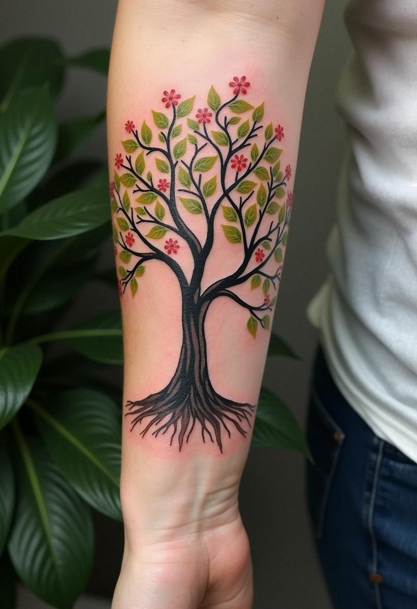 family tree tattoo