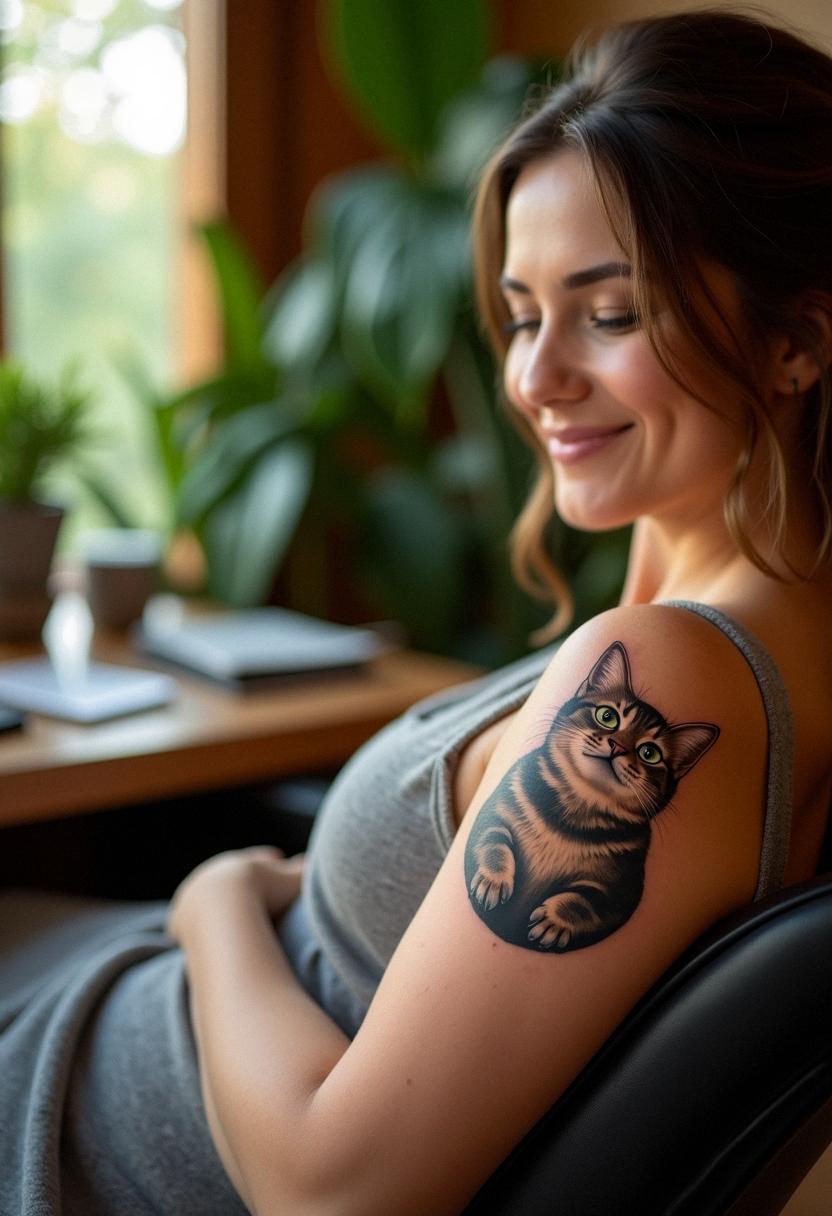 fat cat tattoo