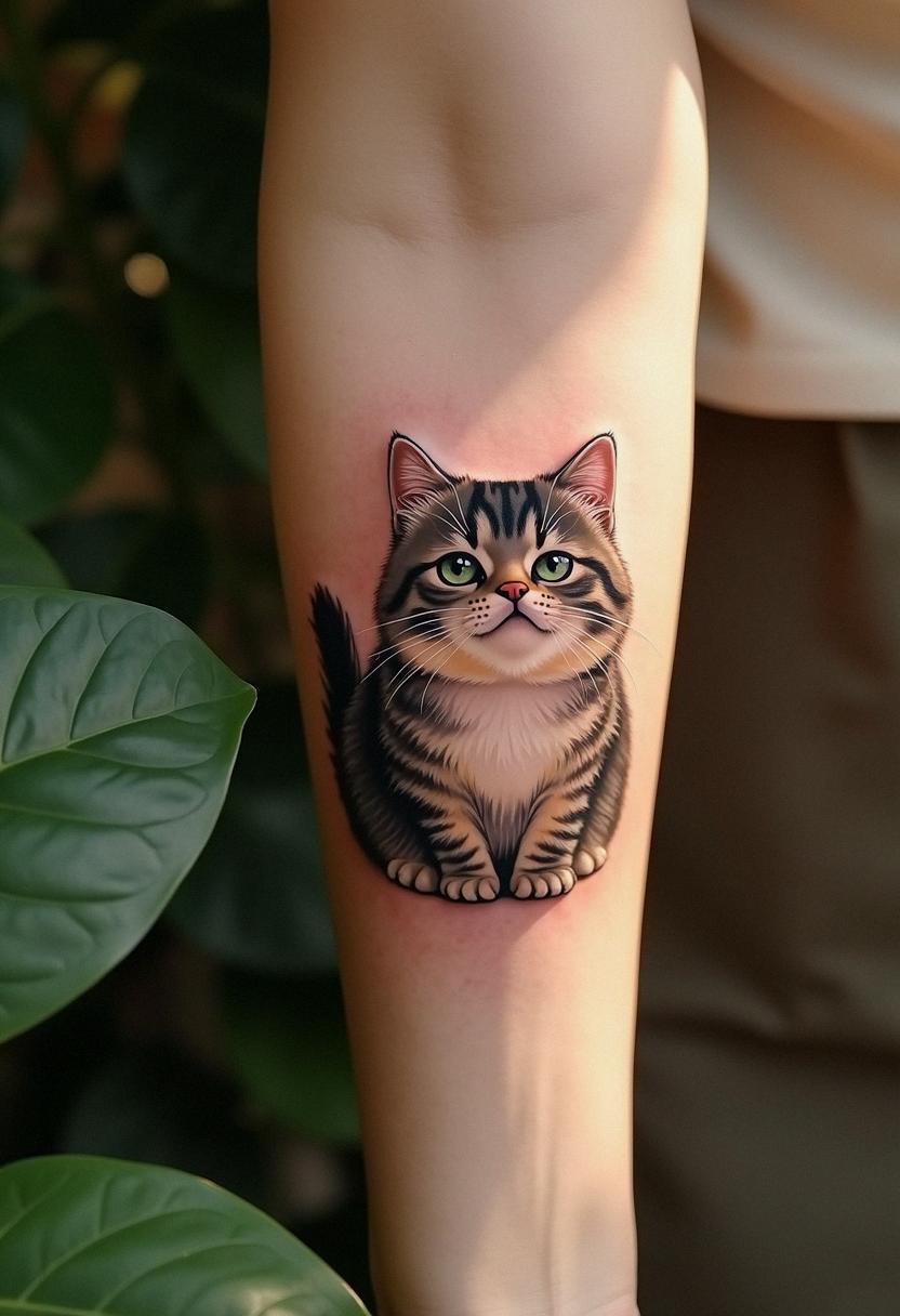 fat cat tattoo
