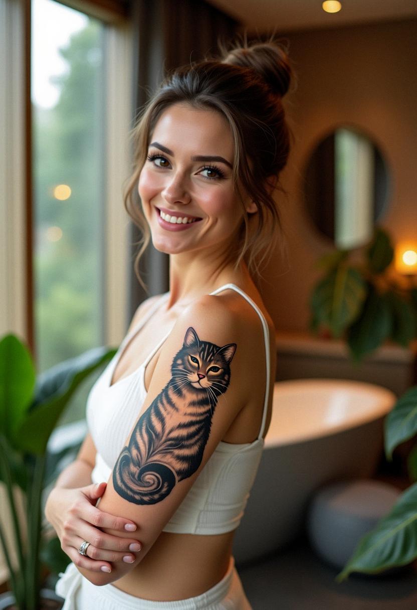 fat cat tattoo