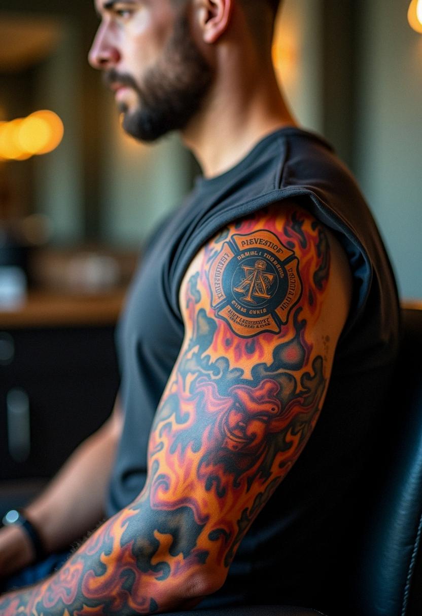 firefighter tattoos