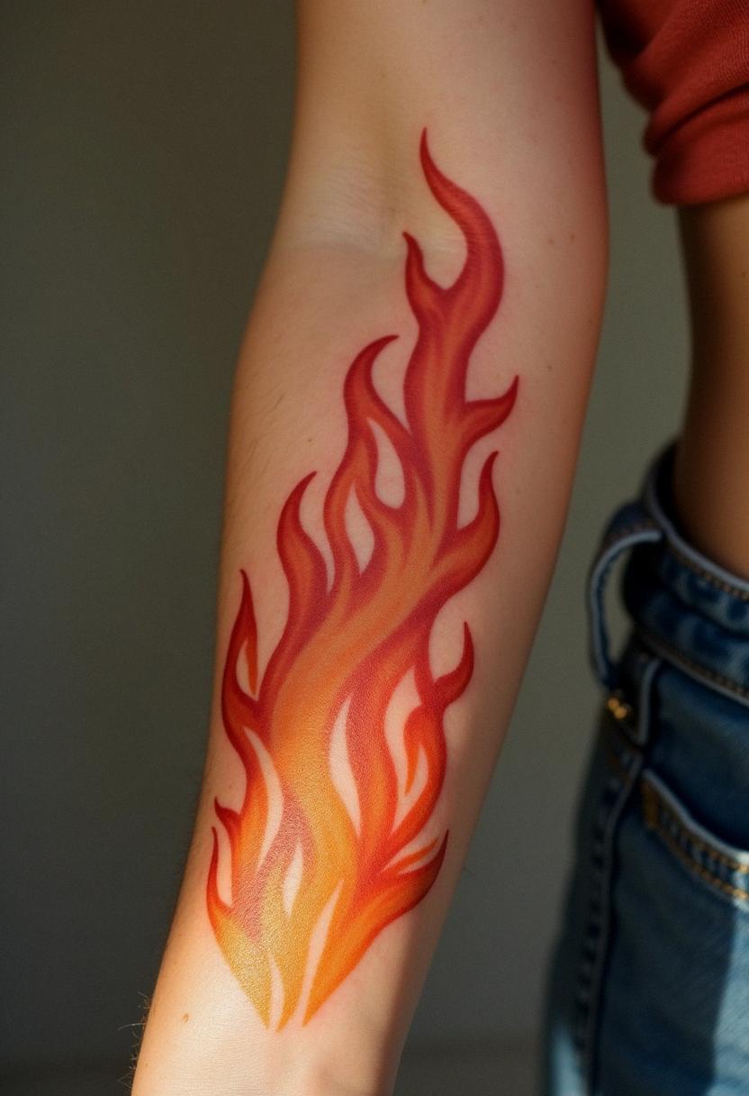 flame tattoo