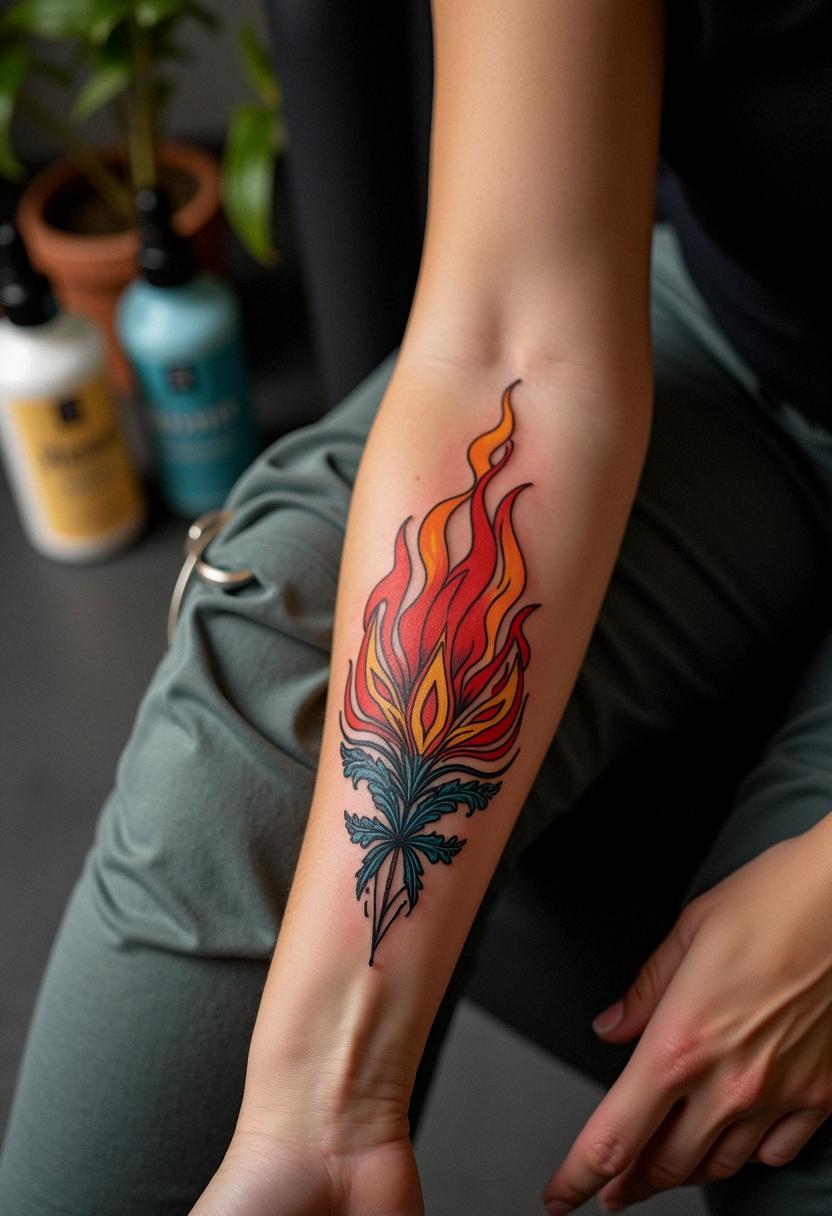 flame tattoo