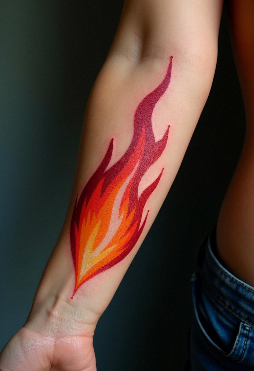 flame tattoo